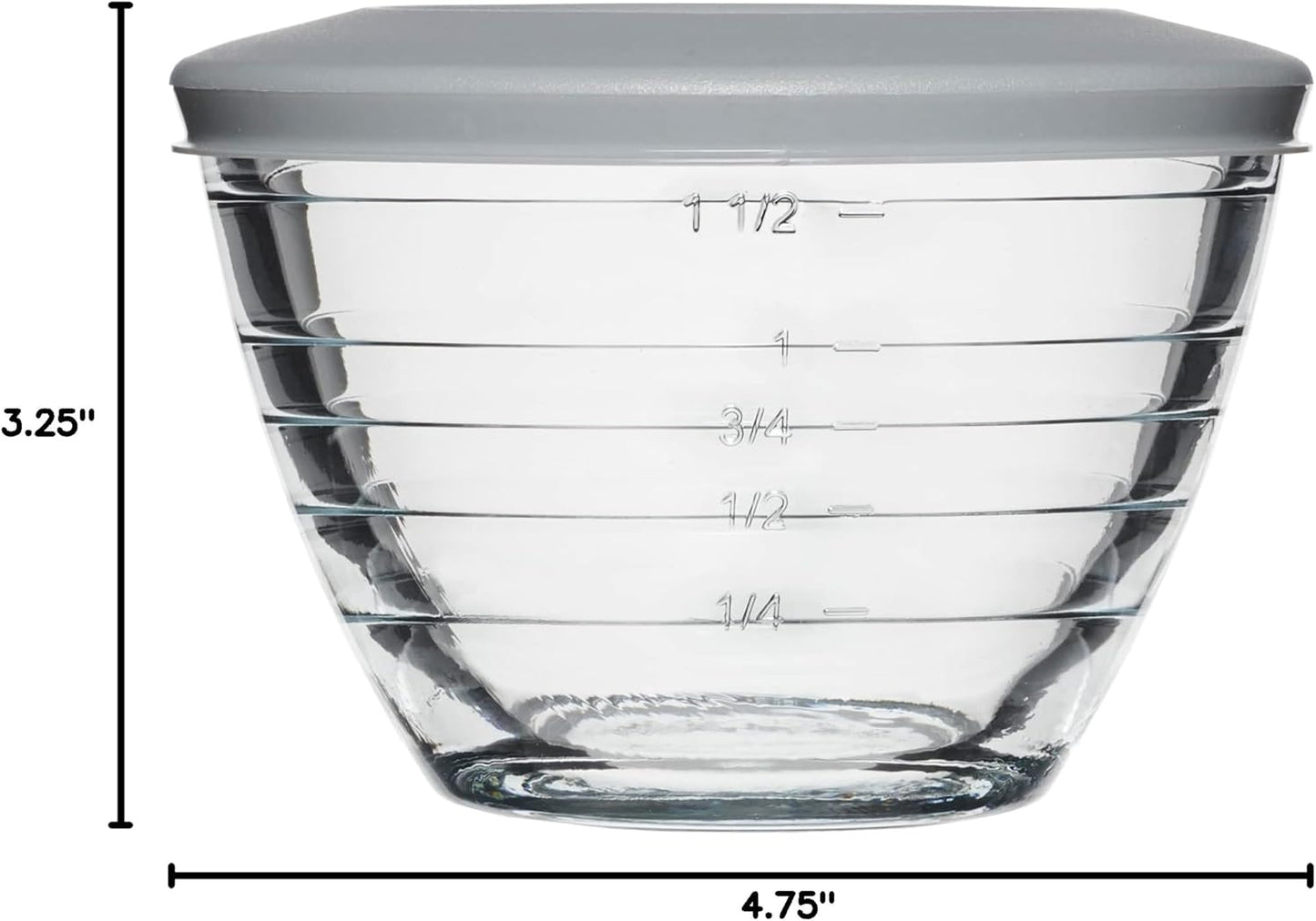 Anchor Hocking 4-IN-1 PREP BOWLS. 6 Piece set (3 Bowls and 3 lids)