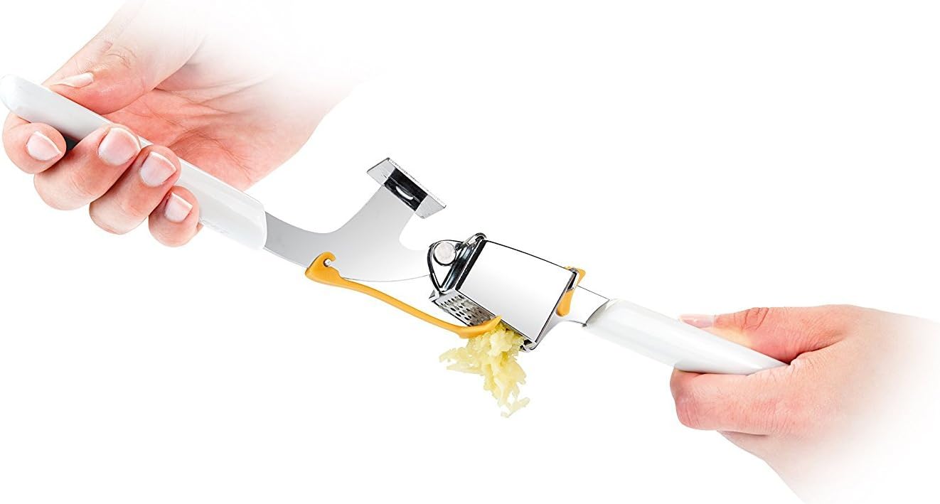Tescoma Garlic Press with Wiping Blade Presto, Multi-Colour
