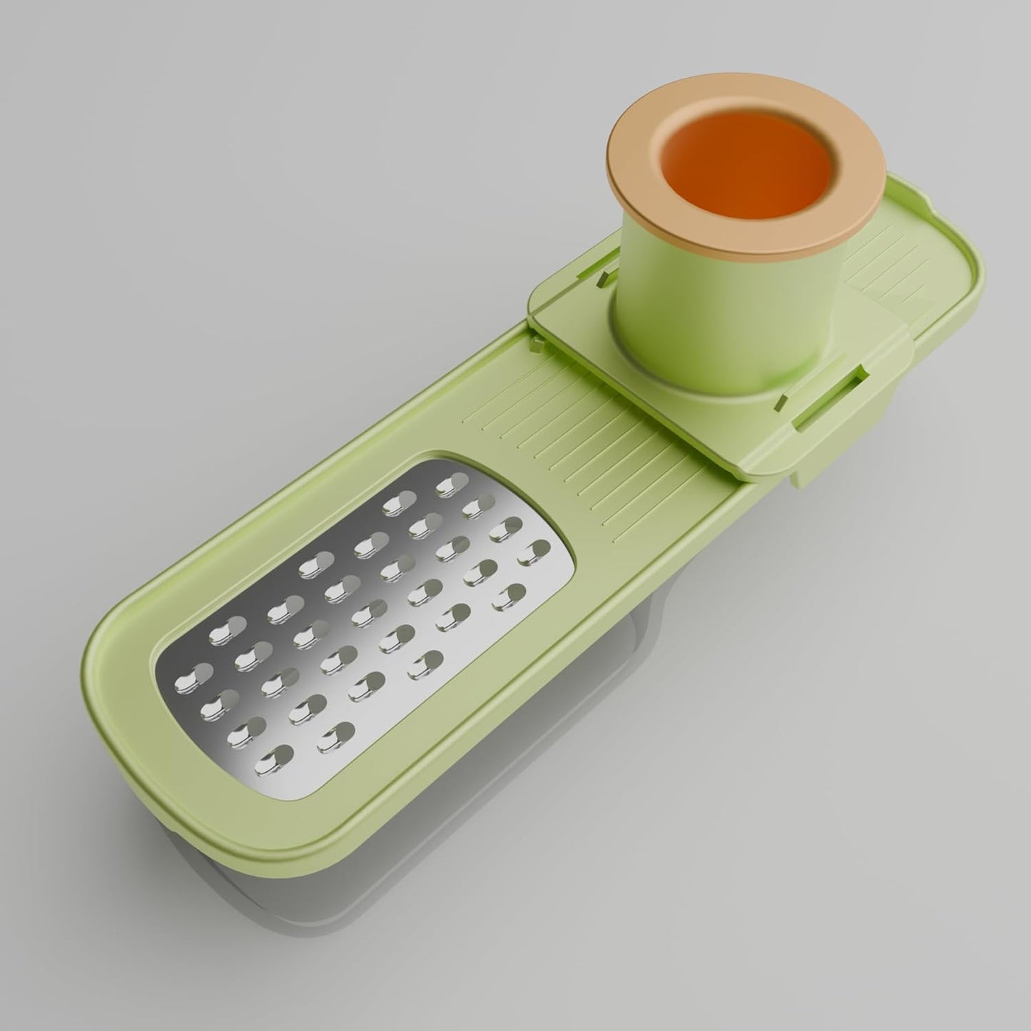 Mini Mandoline Slicer 3 in 1 – Vegetable Chopper with Container, Ginger Garlic Grater, Handheld Kitchen Tool