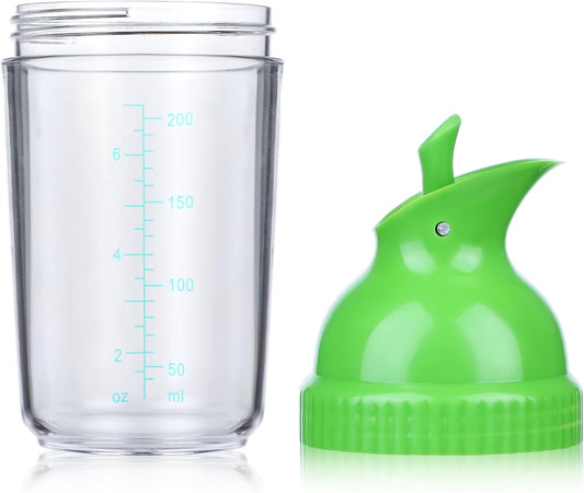 Lemecima 3 Pack Salad Dressing Shaker Container, Homemade Salad Dressing Bottle Mixer Measure,Dripless Pour, Soft Grip, BPA Free