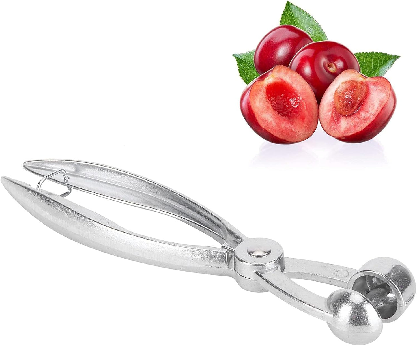 Cherry Pitter, Olive Stoner Pitter Olive Stainless Steel Cherry Picker Tool Heavy Duty Pit Picker Tool Fruit Pit Remover with Lock