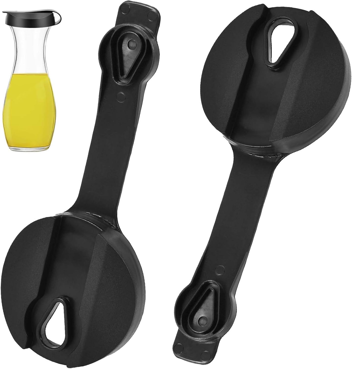 2-Pack Replacement Lids For Good Seasons Salad Dressing Cruet Glasses,Food-Grade Plastic,Tight Fit & Closeable Cap