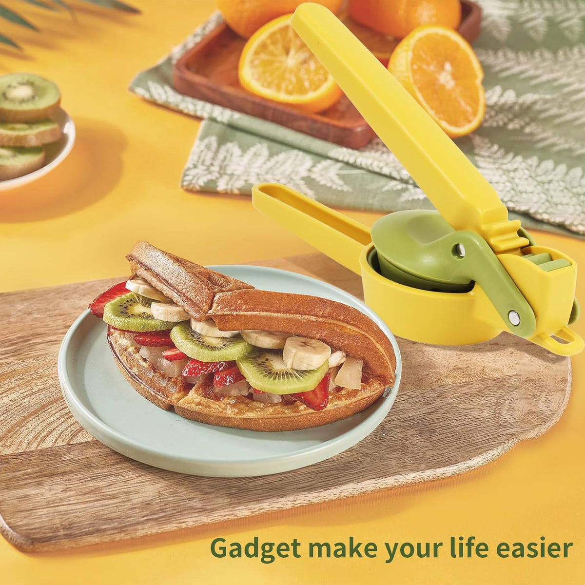 Fruit & Vegetable Slicer Stainless Steel Strawberry Slicer, Banana Kiwi Cutter Mushroom Slicers Egg Slicers Vegetable Cutters Multifunctional Fresh Platter Making