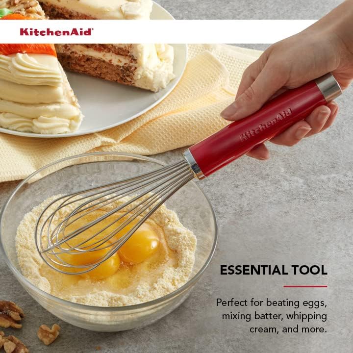KitchenAid Gourmet Utility Whisk, 10.5-Inch, Matte Black