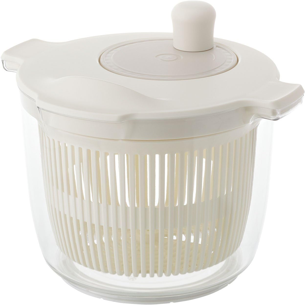 Risu Liberalista Salad Spinner Vegetable Drainer, Red, 0.6 gal (2.3 L), Made in Japan