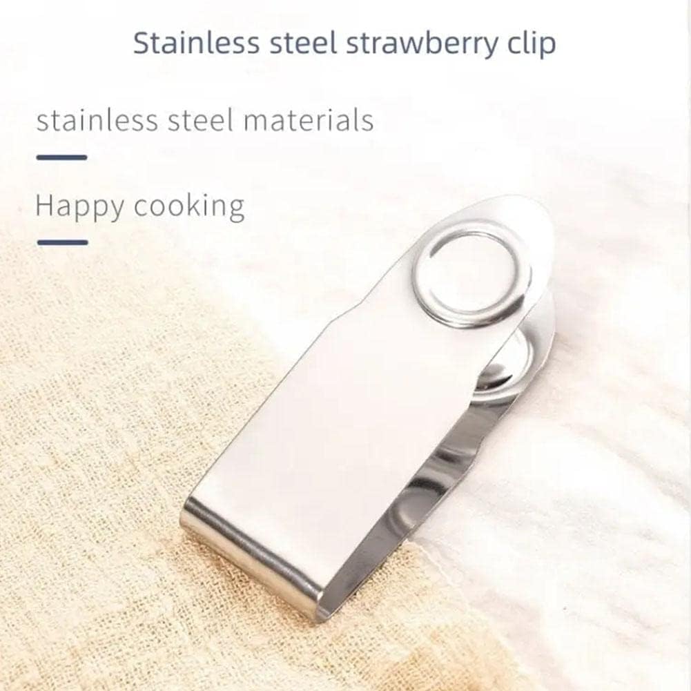 2Pcs Stainless Steel Strawberry Huller Stem Remover Kitchen Accessories,Potatoes Pineapples Carrots Tomato Corer Gadgets Kitchen Tool Stainless Steel Blade Craft Fruit Tools Fruit and Vegetable Tools