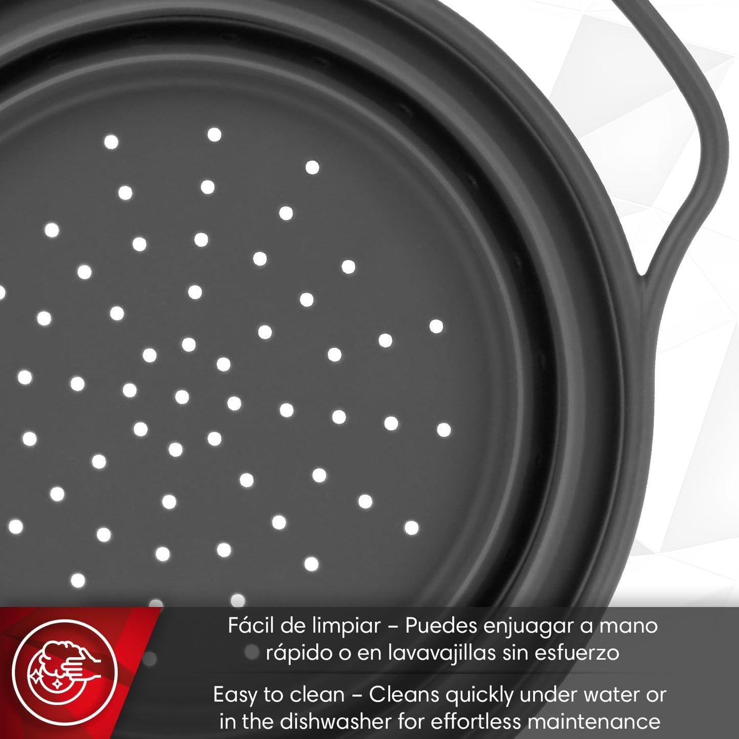 Magefesa Balance Collapsible Silicone Colander, 8-10 Inch