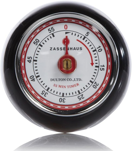 Zassenhaus Magnetic Retro 60 Minute Kitchen Timer, 2.75-Inch, Teal