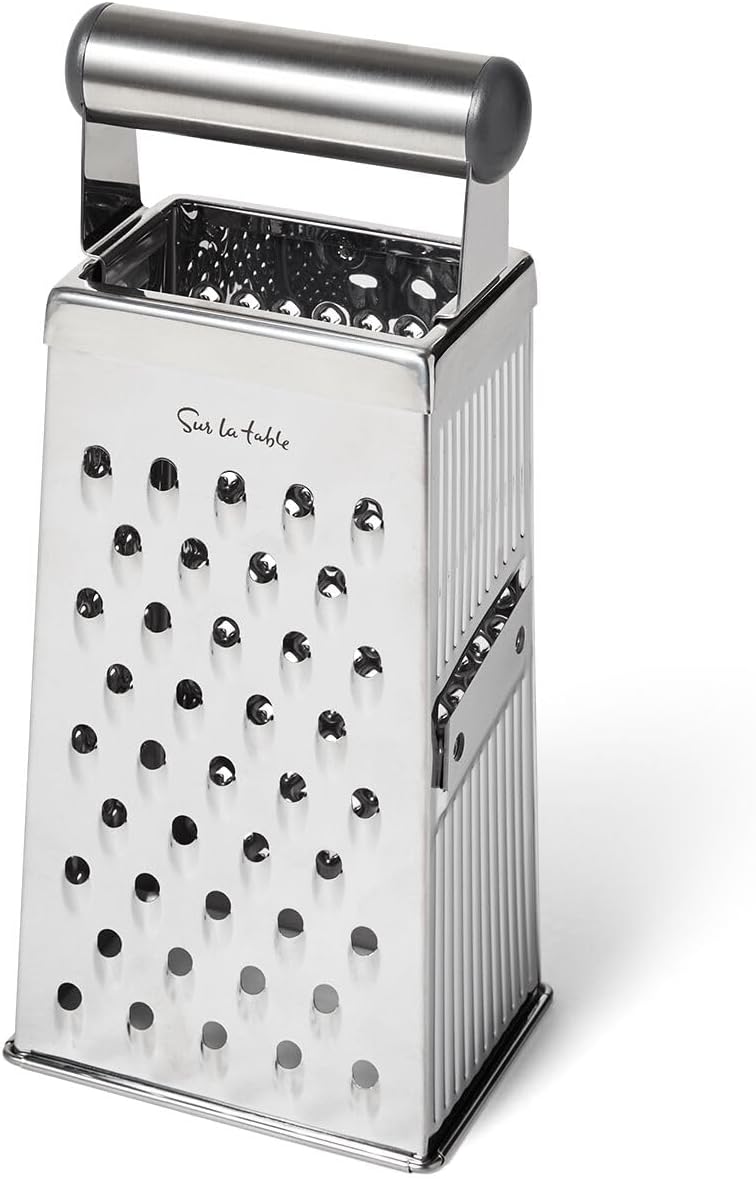 Sur La Table Stainless Steel Box Grater, Silver