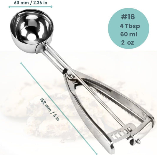 Cookie Scoop, 18/8 Stainless Steel Cookie Scooper, Cookie Scoops for Baking, 0.8Tbsp/2.5tsp/12.5ml/0.5oz Cookie Dough Scoop, Cookie Scooper for Baking (#70)