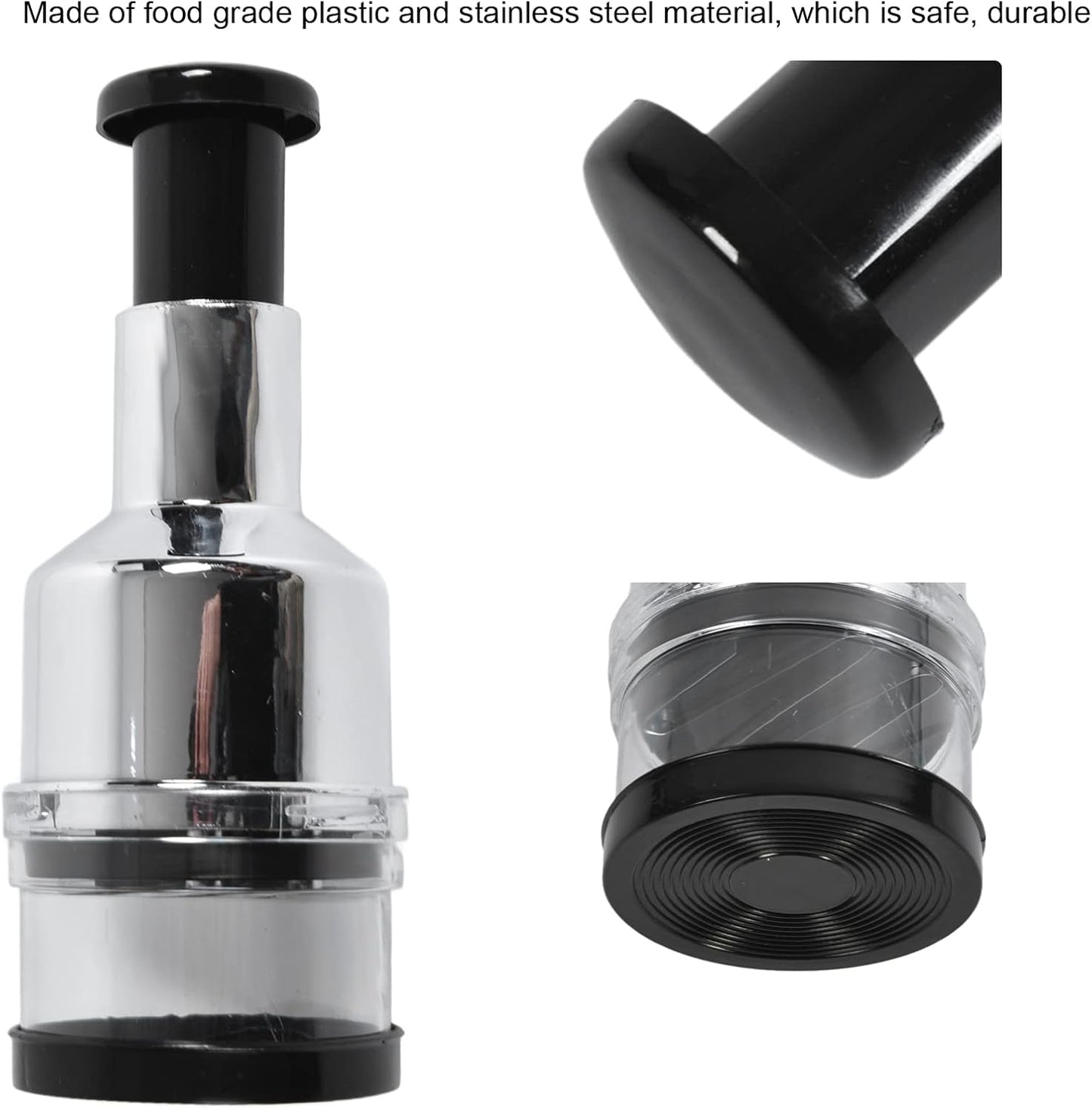Onion Chopper Hand Vegetable Chopper Stainless Steel Manual Food Press Chopper Handheld Chopper for Kitchen