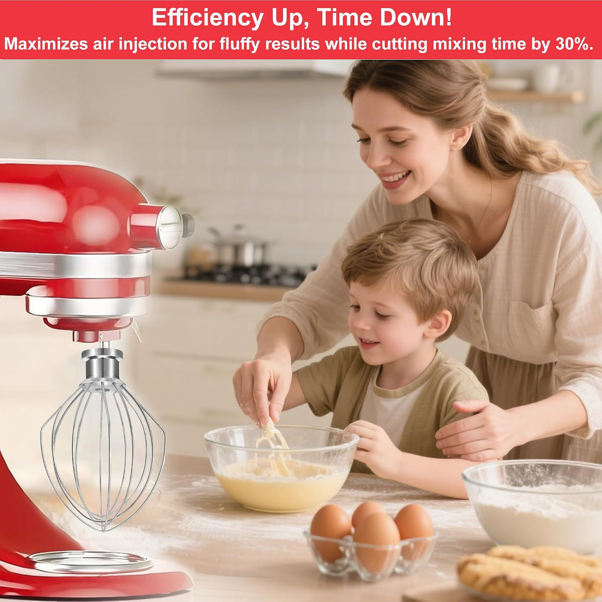Stainless Steel Accessories for KitchenAid 4.5-5 Qt Tilt-Head Mixer