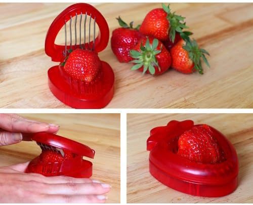 2pcs Strawberry Slicer Corer Stainless Steel Strawberry Huller Leaf Stem Remover Strawberry Cutter Blade Fruit Tools Kitchen Gadgets