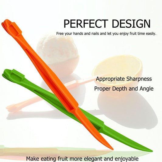 Orange Peeler Tools Citrus Peel Cutter Easy Fruit Vegetable Slicer Lemon Opener Remover Fruit Tool Kitchen Utensils Gadgets (2PCS Orange)