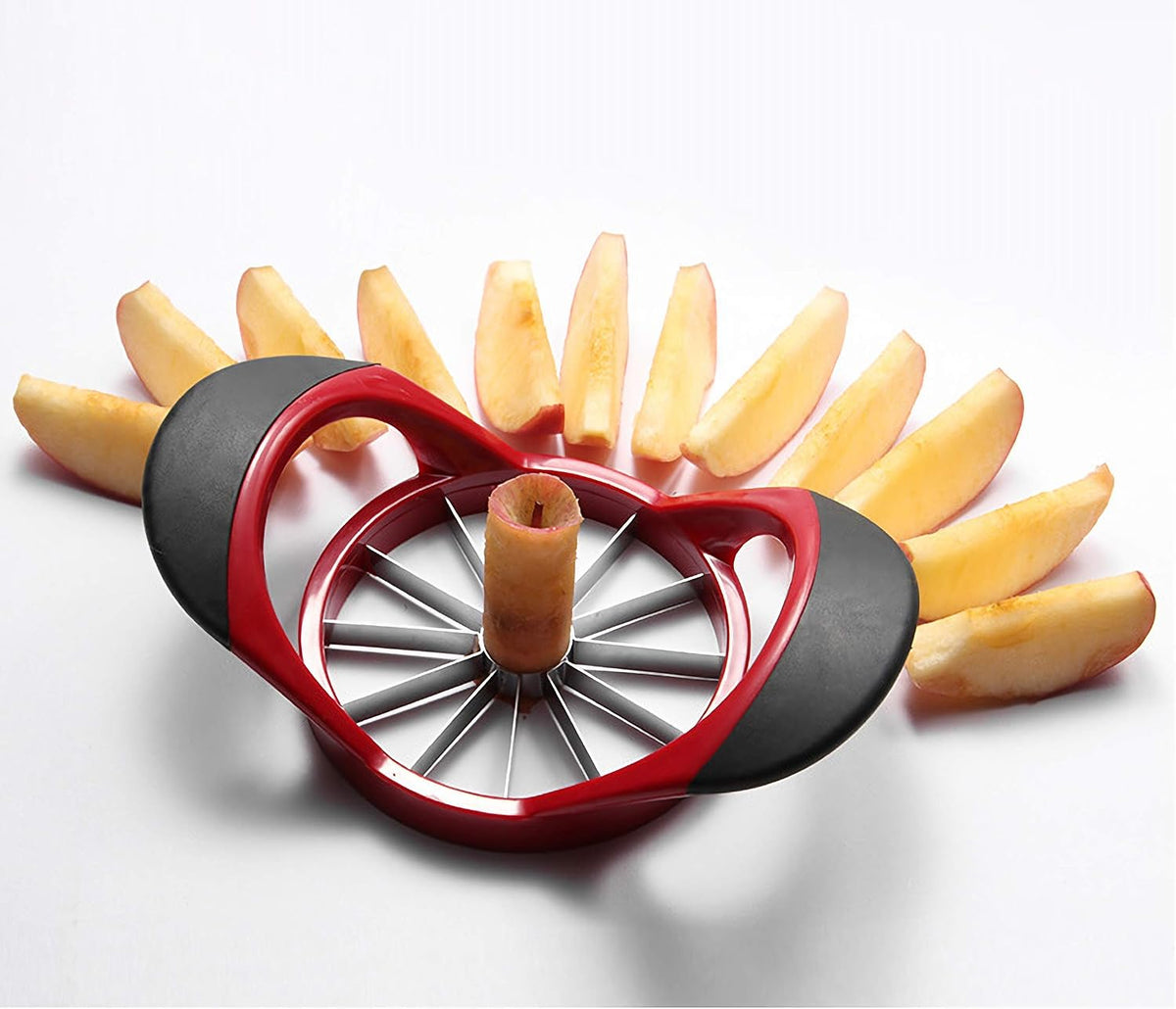 12 Blade Apple Slicer Corer Cutter, Red