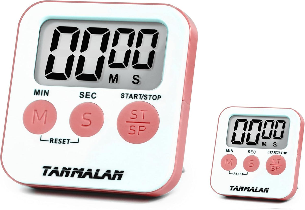 Kitchen Timer for Cooking Loud Alarm, Large Display, Auto Memory Loud Alarm, Large Display,Big Button,for Kids for Teacher Classroom Must Haves,Count Down-up,Easy to use (6.0-Grey)