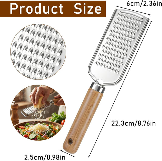Stainless Steel Cheese Grater, Cheese Grater Handheld Zester Graters | Kitchen Grater Zester Grater for Parmesan Lemon Ginger Nutmeg Potato Chocolate and Garlic