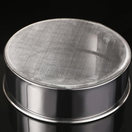 1Pcs 8"Flour Sieve Stainless Steel Round With 40 Mesh Flour Sifter For Baking