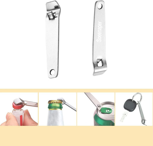 Mini Bottle Opener Botox Vials Opener Phial Cap Remover Oral Liquid Cap Lifter Clinic Hospital Medicine Bottle Opener Soad Beer Canned Beverages Opener Simple Small Strong (2 PCS)