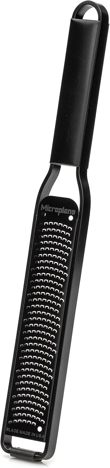 Kitchen Zester Grater with a Stainless-Steel Blade - Made in USA, for citrus, parmesan, ginger, chocolate & nutmeg from the Black Sheep Series