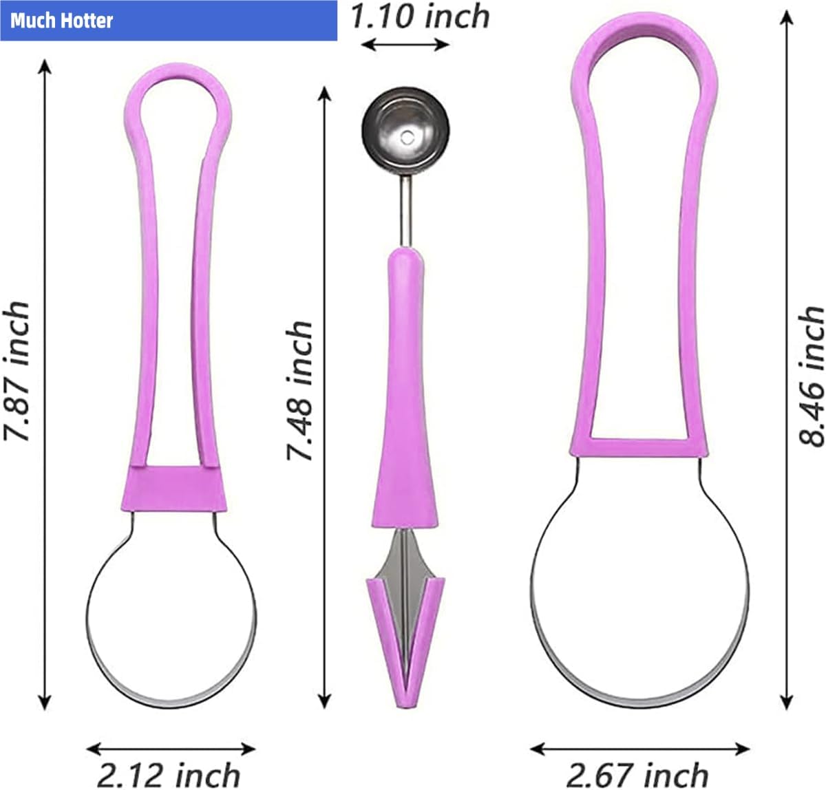 4 In 1 Stainless Steel Fruit Carving Tools Set, Melon Baller Scoop Set,watermelon scooper fruit scooper and baller, fruit carving tools,Perfect Tools for Making Fruit Shapes (Green)