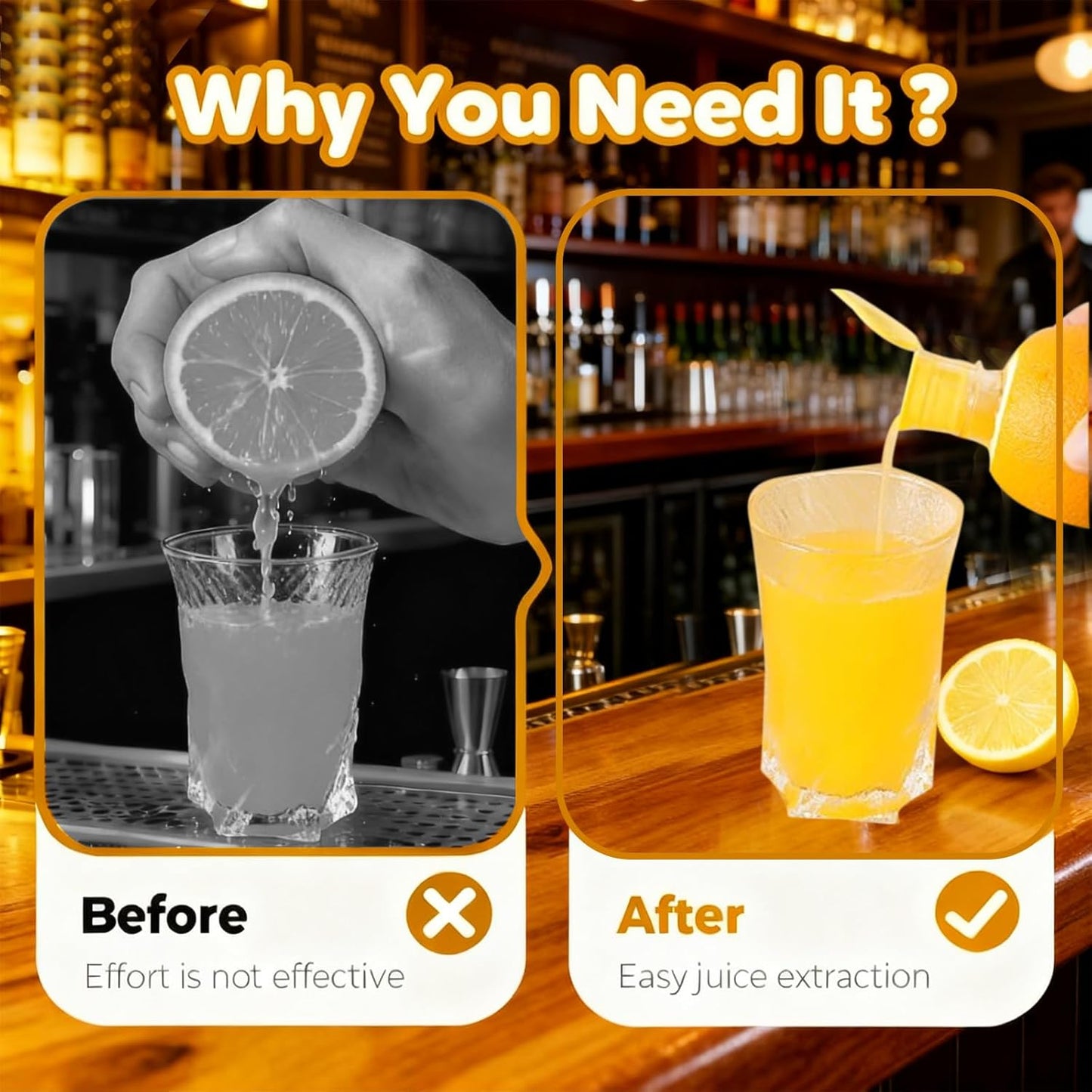 2 Pcs Lemon Squeezer Manual Lime Juice Extractor Clear with Lid Handheld Screw in Lemon Squeezer Citrus manual Juicer Portable Compact Juice Extractor for Citrus Fruits Cocktails Cooking