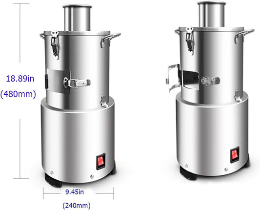 110V Portable Whole Dry Garlic Peeling Machine 200W Thickened Stainless Steel Electric Garlic Peeler Automatic Powerful Garlic Separator for Home and Commercial Use