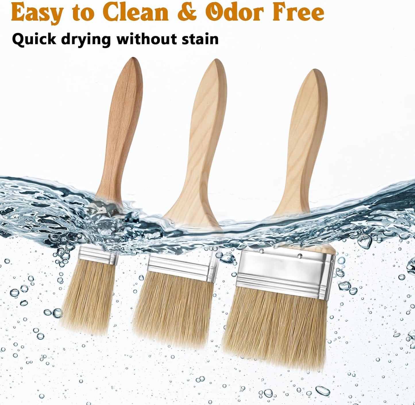 3 PCS Pastry Brush Basting Brush for Cooking Brushes Oil Brushes for Cooking Kitchen Sauce Oil, Butter, Sauce