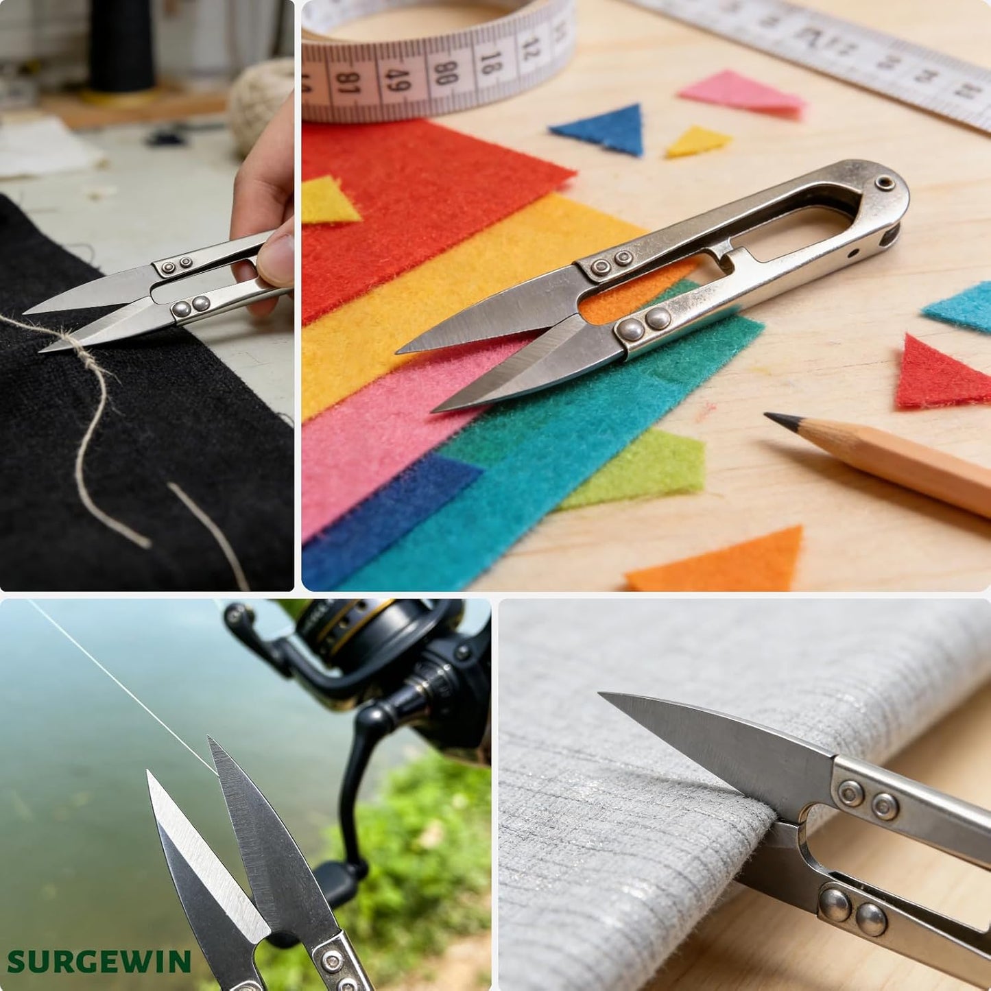 2 Pack 4.1Inch Pruning Scissors, Bud And Leaves Trimmer Yarn Thread Cutter Snips Trimming Supplies, Garden Plants, Gardening Clippers Flower, Stainless Steel Pruners Trimmers