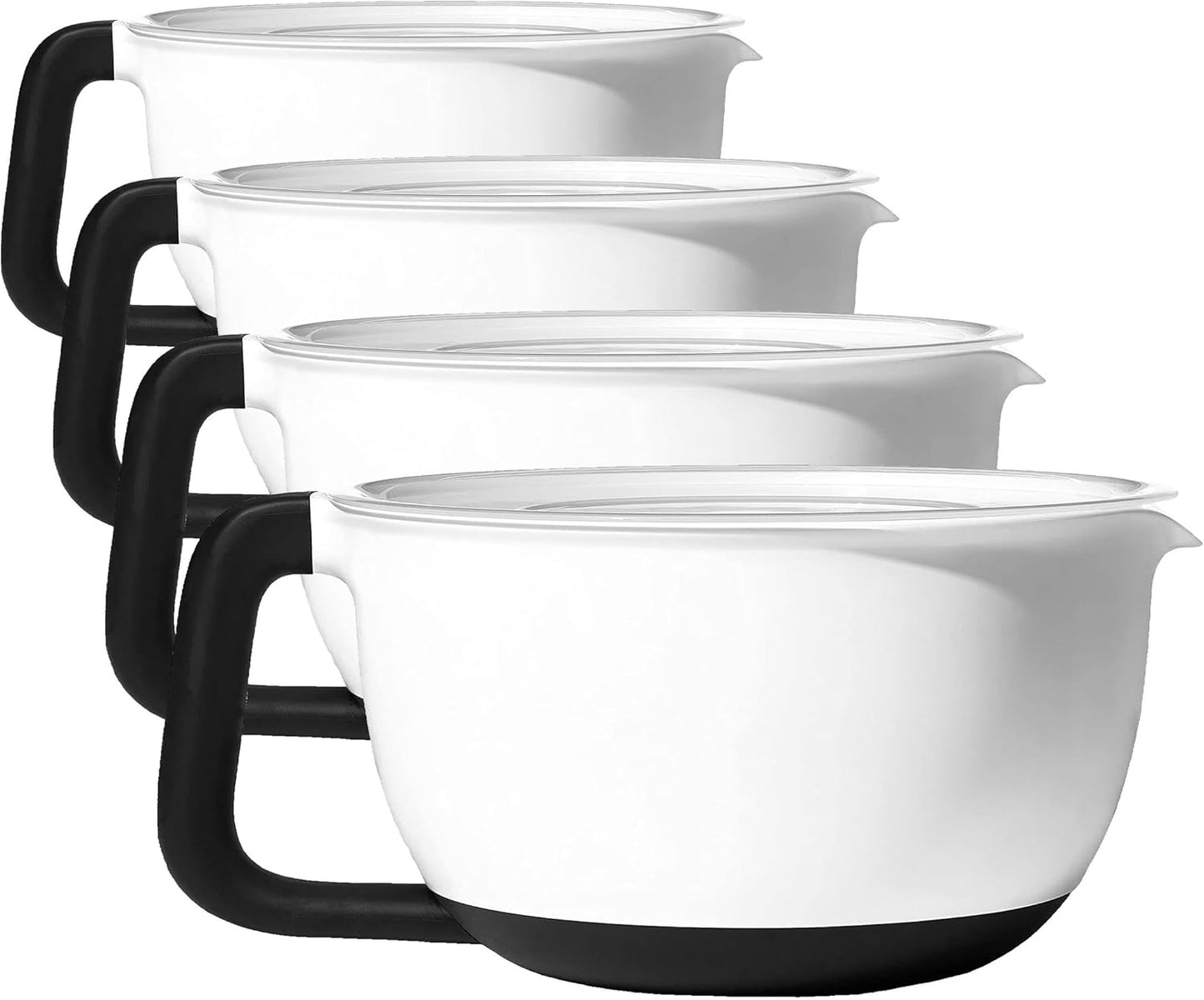 OXO Good Grips 4Qt Batter Mixing Bow with Lid, White