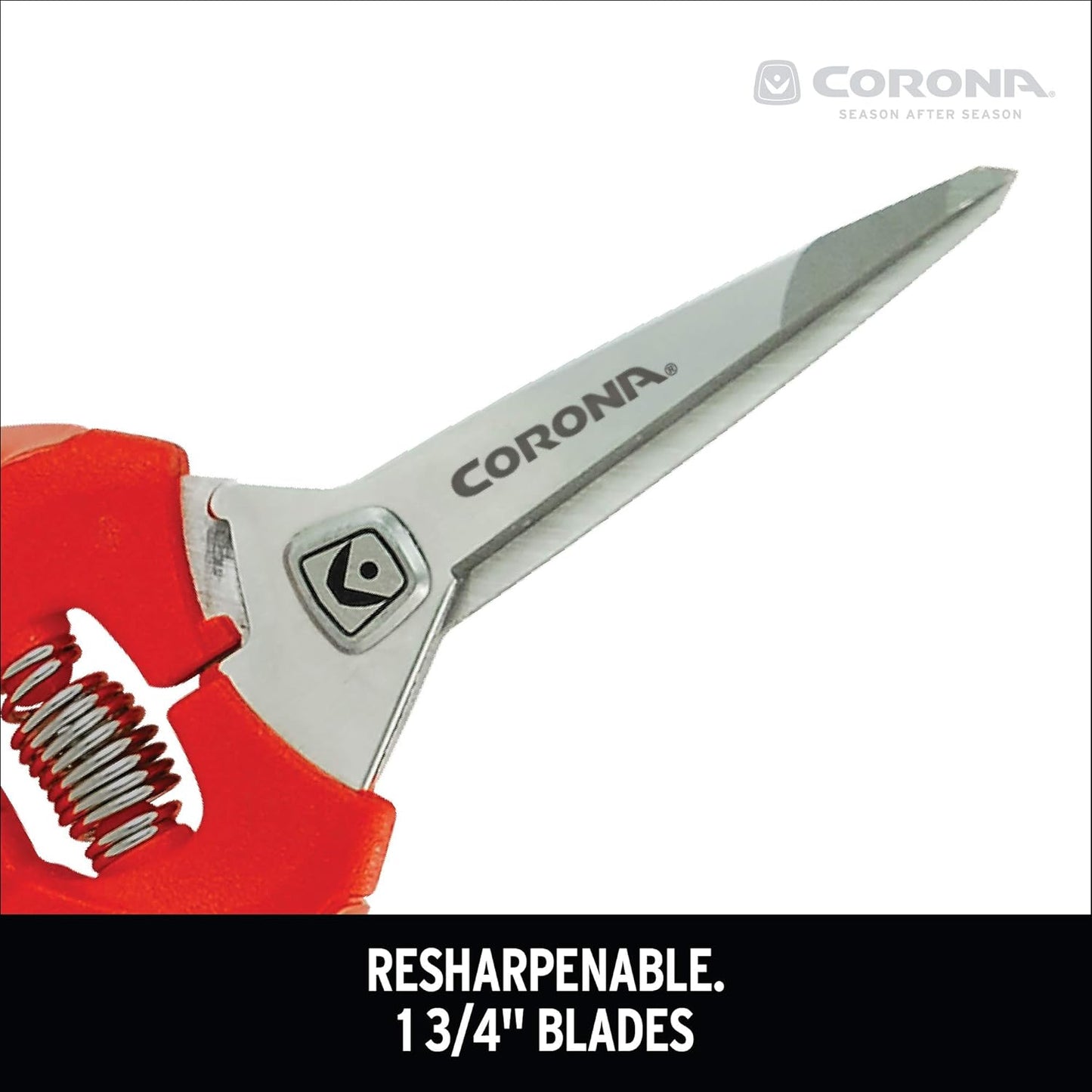 Corona FS 3214D ComfortGEL Leaf & Stem Micro Snips, Pack of 1, Orange