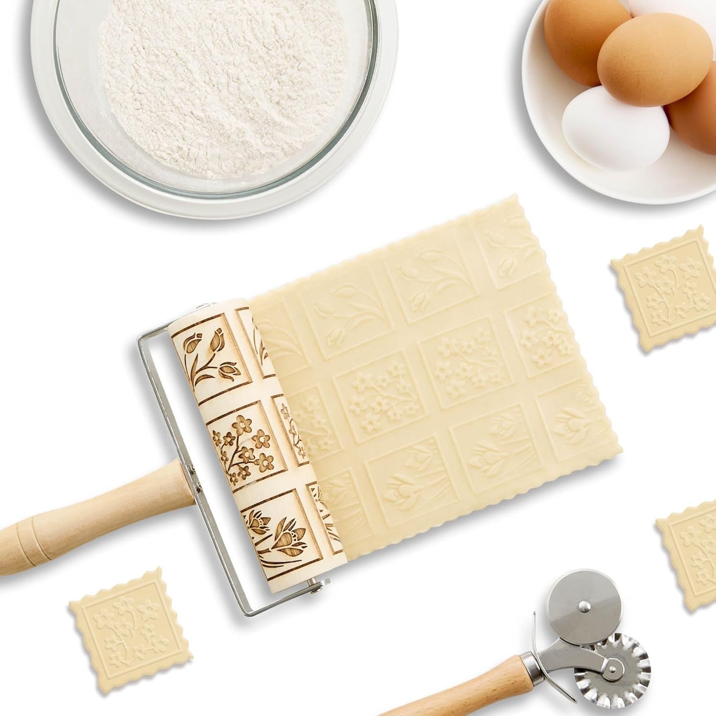 Mrs. Anderson's Baking Children’s Classic Wooden Rolling Pin, German Beechwood With Steel Ball Bearings, 7-Inch x 1.5-Inch, Smooth Effortless Rolling For Dough And Pastry