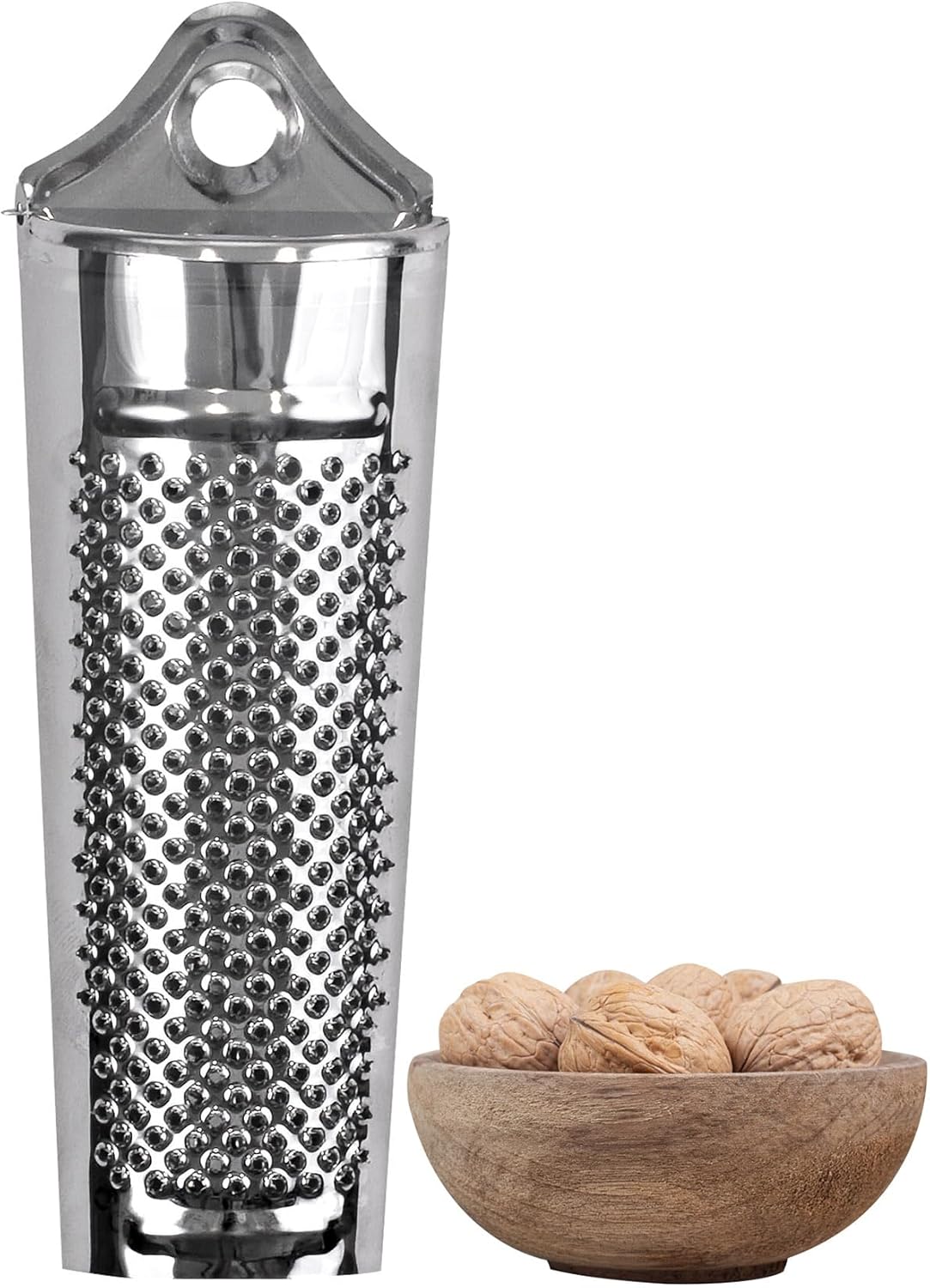 HIC Kitchen Professional Grater Zester, Stainless Steel, Non-Slip Base and Handle, 4 Multi-Grating Surfaces