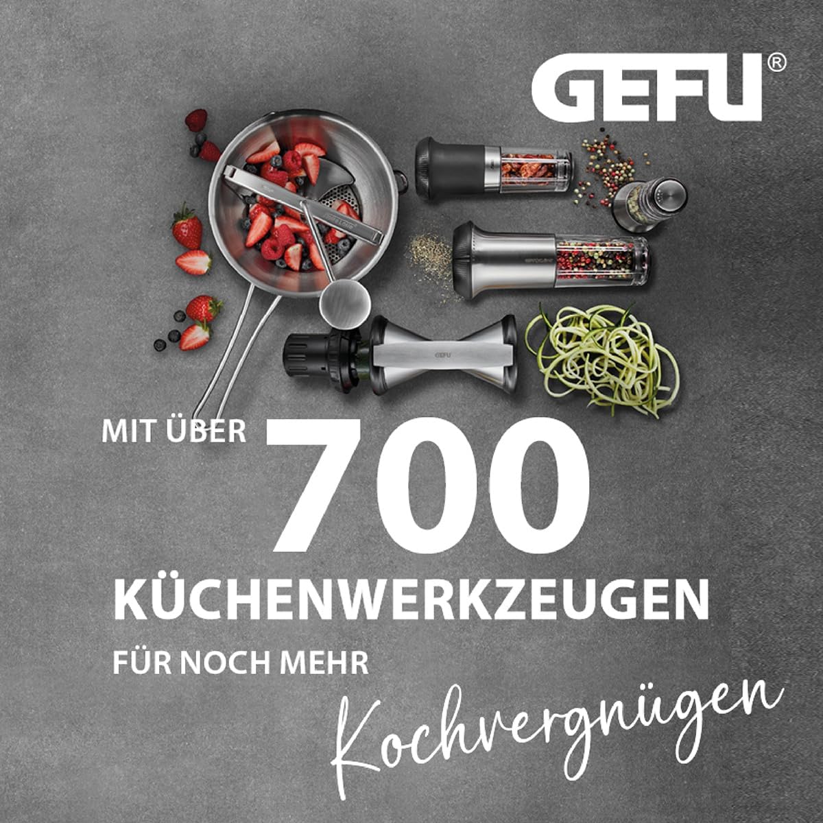 GEFU Rotary Grater TRANSFORMA 3 Drums