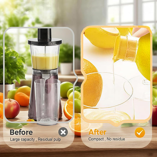 Lemon Squeezer, 2-Pack Screw Top Manual Juicer with Pour Spout - Handheld Citrus Press for Lime, Orange, Easy to Clean & Carry for Kitchen, Cocktails, Drinks, Outdoor