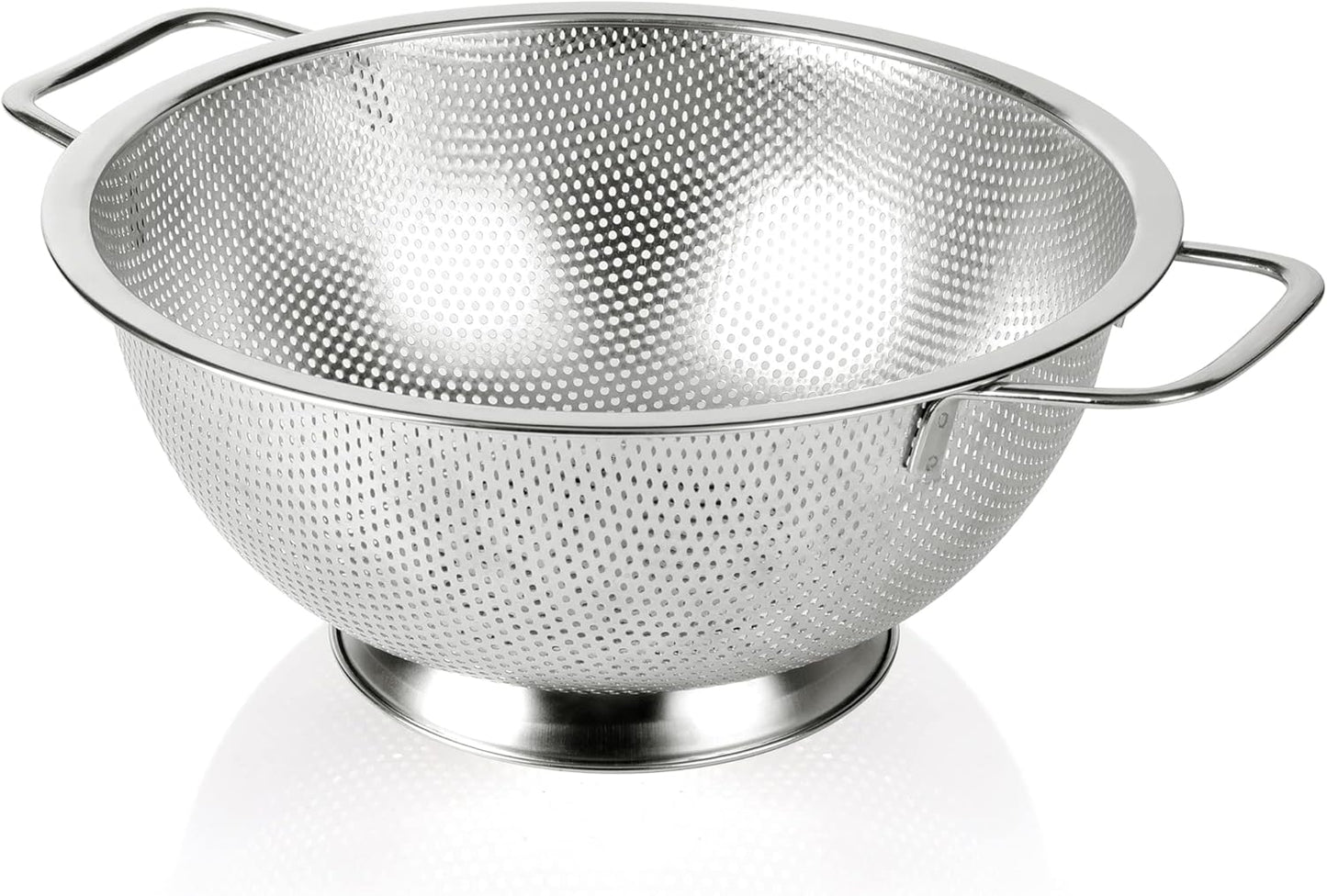 Gulex Colander Stainless Steel 3-Quart, Strainer for Kitchen Food, Dishwasher Safe