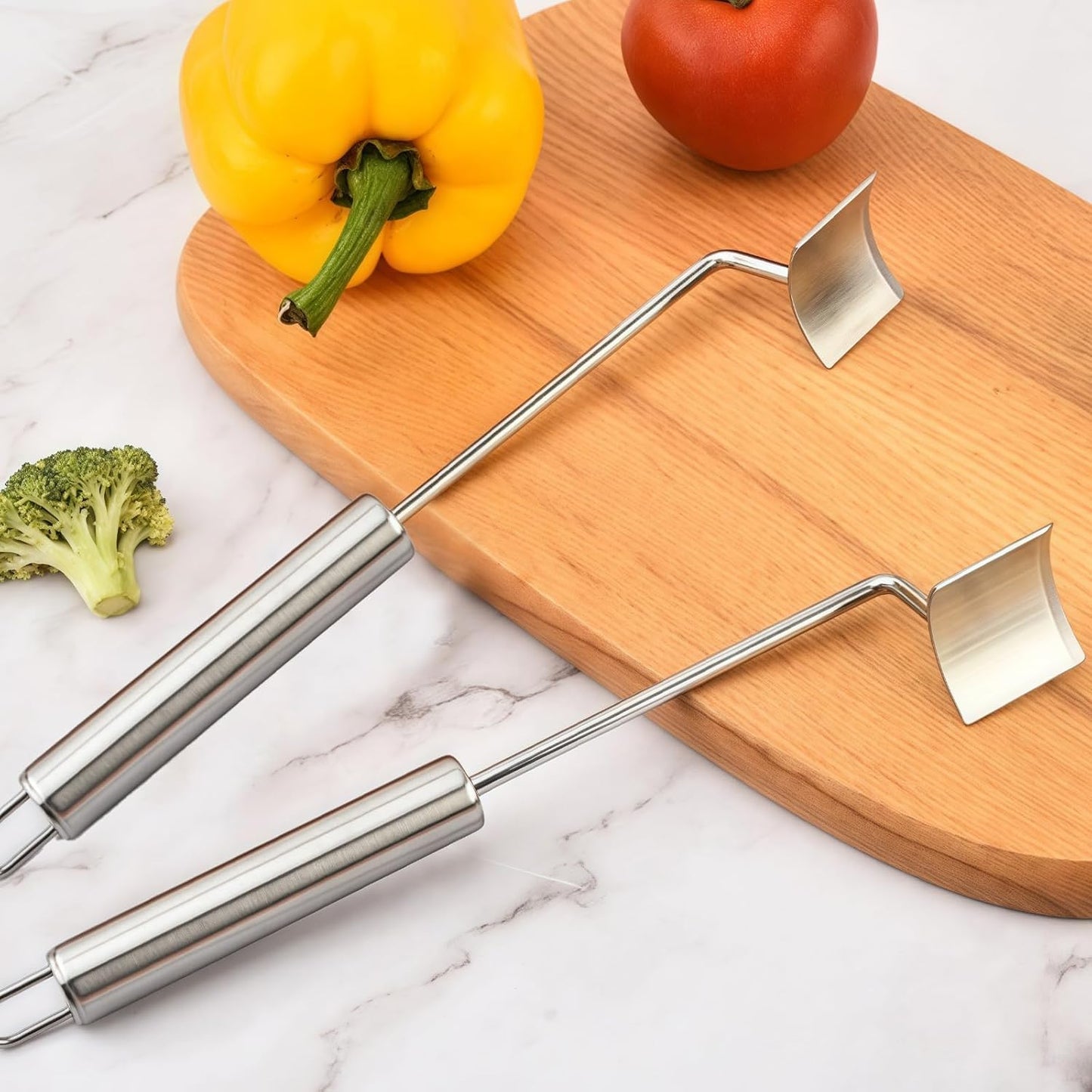 2-Pack Premium Stainless Steel Corn Cob Stripper Tool, Corn Kernel Remover & Peeler for Corn on the Cob, Handy Kitchen Gadget for Fast & Clean Corn Kernel Cutting and Stripping