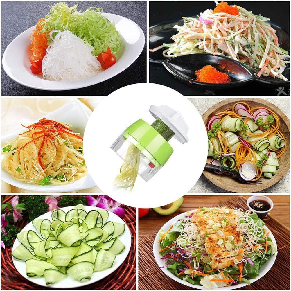 Handheld Vegetable Spiralizer, Manual Vegetable Spiralizer Vegetable Veggie Spiral Cutter for Carrots Cucumbers (1#)