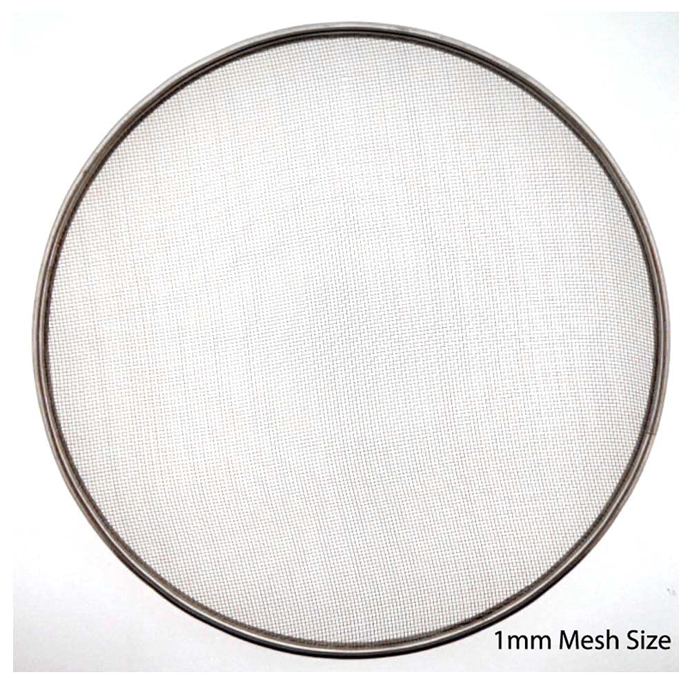 HOMEGARDEN 8" (20.3 cm) Sieves | For Beach Finds, Gardening, Archaeology | 5Pc All-Metal | Mesh: 0.5mm-3mm | Ultra-Fine to Coarse