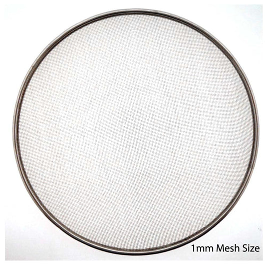 HOMEGARDEN 8" (20.3 cm) Sieves | For Beach Finds, Gardening, Archaeology | 5Pc All-Metal | Mesh: 0.5mm-3mm | Ultra-Fine to Coarse