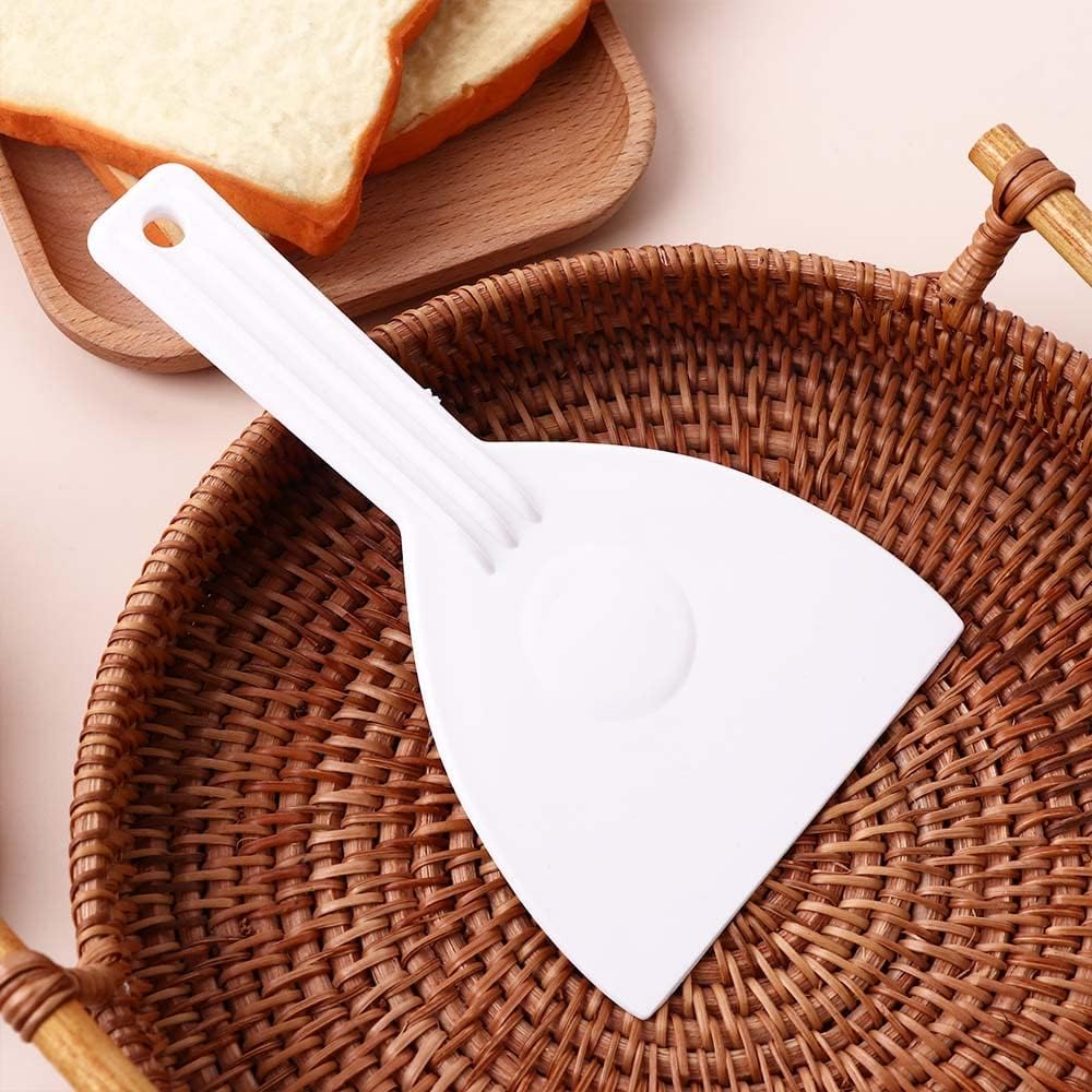 2PCS Plastic Dough Cutter,Bread Dough Trimming Scraper,Cake Pizza Spatula Cutter, Pizza Bread Bench with Handle Trimming Icing Baking Chopper