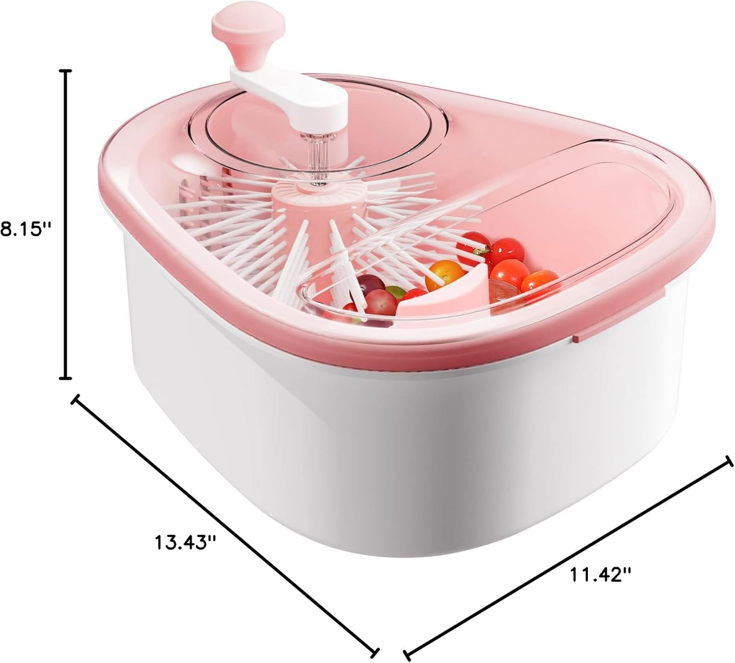 JOYMOOP Fruit Cleaner Spinner JOYLOOP, Large Fruit Washer Spinner, Fruit Cleaner Spinner with Fruit Washer Bowl, Vegetable Fruit Spinner Washer,Fruit and Vegetable Scrubber