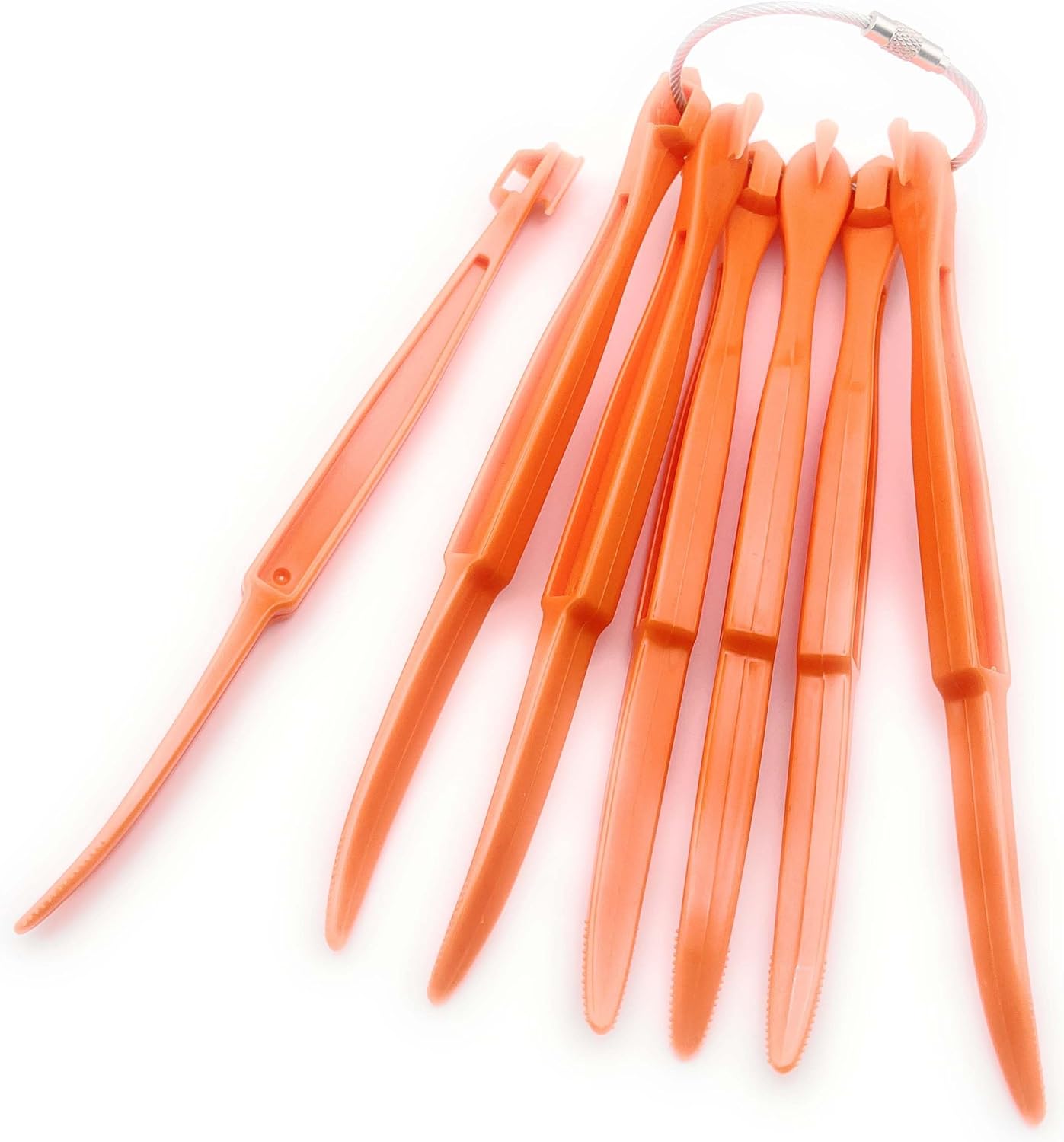 Orange Peeler Tool, 7 Pack, Citrus Peeler for Orange Peeling Orange Opener Slicer Cutter, Safty Plastic, Easy to Grip, Use and Clean, Kitchen Gadgets Vegetable Slicer Kiwi Tool