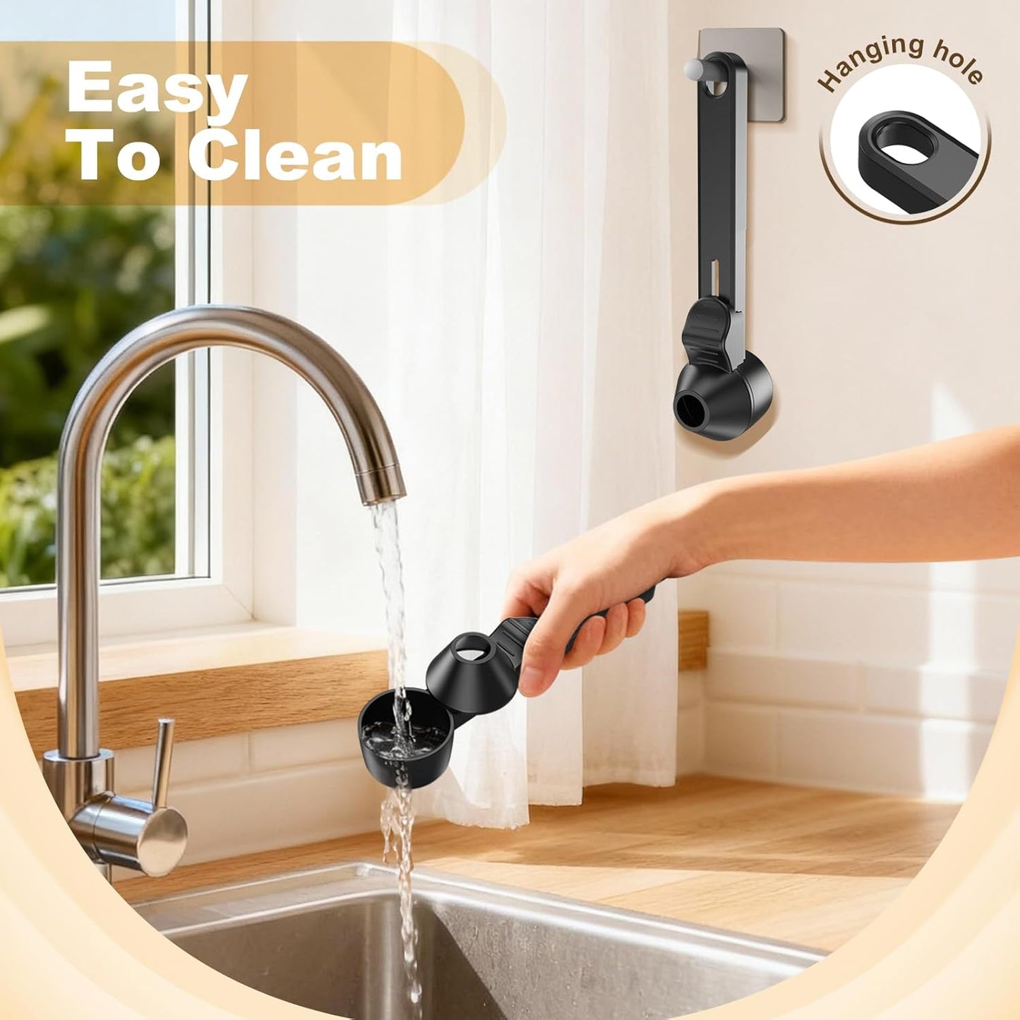 Coffee Scoop & Funnel for Reusable K Cup Refillable Coffee Pods,2 Tablespoon Coffee Scoop for Ground Coffee (1, Black)