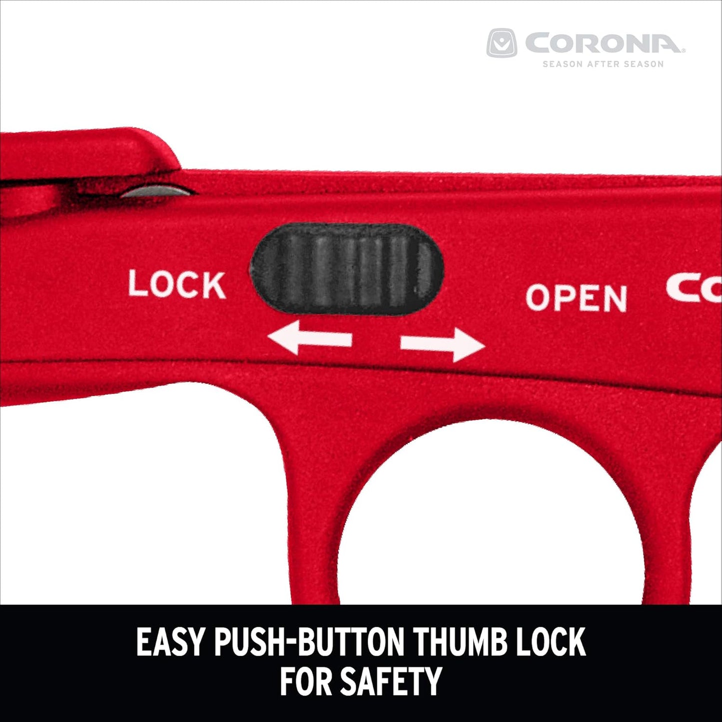 Corona FS 4110 Hydroponic Finger Micro Snips , Red