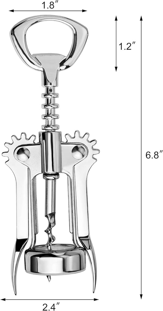 New Star Foodservice 48209 Zinc Alloy Wing Corkscrew, 7-Inch