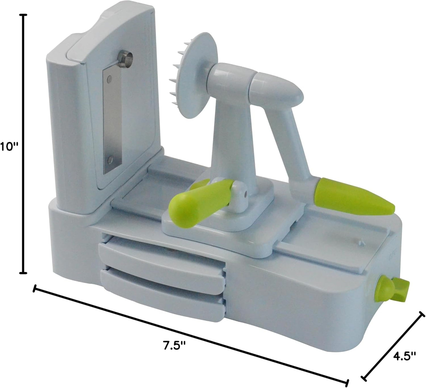"Southern Homewares 3-Blade Spiral Vegetable Slicer - Zucchini, Spaghetti Noodle Maker for Fruits & Veggies, Tabletop Design"