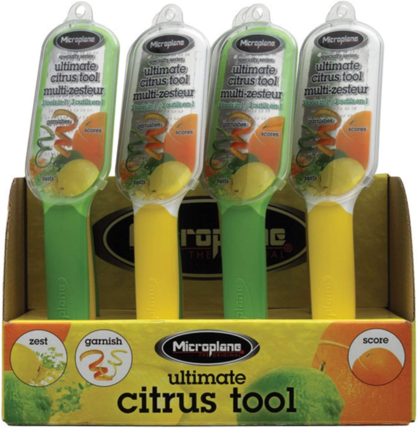 Microplane Citrus Tool Assorted Colors Yellow
