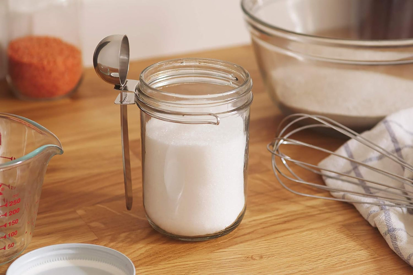 Jarware Stainless Steel Coffee Scoop for Wide-Mouth Mason Jars, 1 Tablespoon