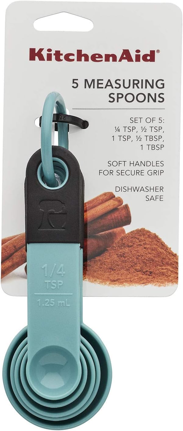 KitchenAid Measuring Spoons, Set Of 5, Aqua Sky
